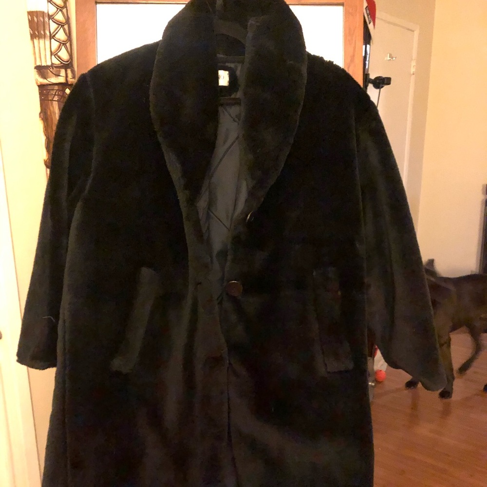 Vintage Faux Fur Coat (Petite)